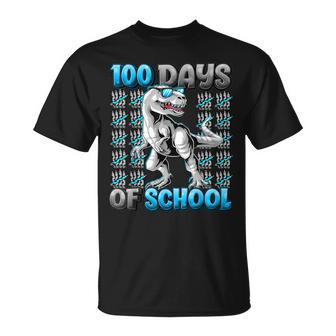 100 Days Of School Trex 100 Days Smarter 100Th Day Of School T-Shirt - Monsterry DE