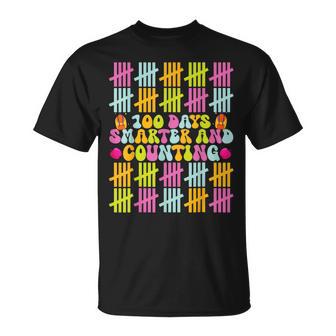 100 Days Smarter Counting Tally Marks 100Th Day Of School T-Shirt - Monsterry