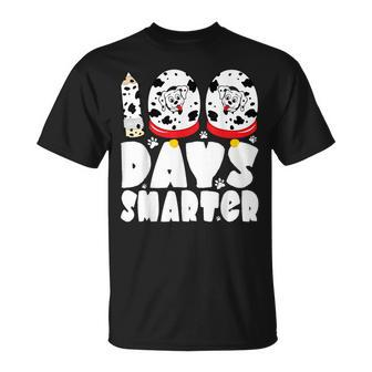 100 Days Smarter Dalmatian Dog 100 Days Of School Boys Girls T-Shirt - Thegiftio UK