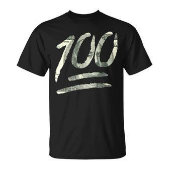 100 Dollar Bill Keep It One Hundred T-Shirt - Monsterry UK