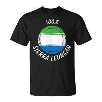100 Sierra Leonean Flag Sierra Leone T-Shirt - Monsterry DE