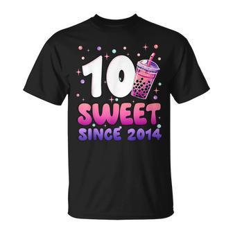 10Th Birthday 10 Yrs Old Girl Bubble Boba Tea Anime T-Shirt - Monsterry AU