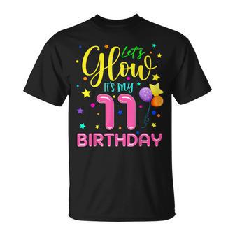 11Th B-Day Let's Glow It's My 11 Year Old Birthday Matching T-Shirt - Monsterry AU
