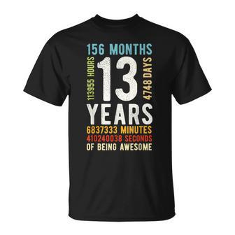 13Th Birthday 13 Years Old Vintage Retro 156 Months T-Shirt - Monsterry