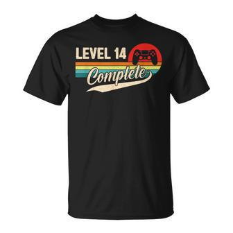 14 Wedding Anniversary For Couple Level 14 Complete Vintage T-Shirt - Monsterry CA