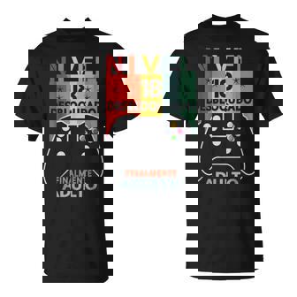 18 Años Cumpleaños Divertido Nivel 18 Desbloqueado Adulto Camiseta unisex - Regaloses