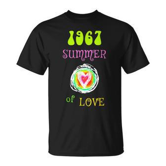 1967 Summer Of Love Hippie Heart T-Shirt - Monsterry AU