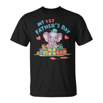 My 1St Father's Day 2024 For Grandpa Love Happy T-Shirt - Thegiftio UK