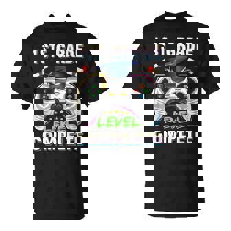 1St Grade Level Complete Graduation Gaming Class 2024 Gamer T-Shirt | Mazezy