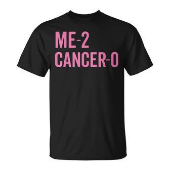 Me 2 Cancer 0 I Beat Breast Cancer Twice Survivor Cute T-Shirt - Monsterry DE