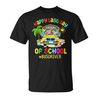 2024 Day Happy Last Class Hello Summer School Bus Driver T-Shirt - Seseable