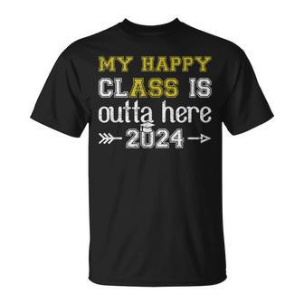 2024 Graduate Vintage Distressed Present T-Shirt - Monsterry