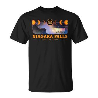 2024 Niagara Falls New York Total Solar Eclipse Souvenir T-Shirt - Monsterry UK