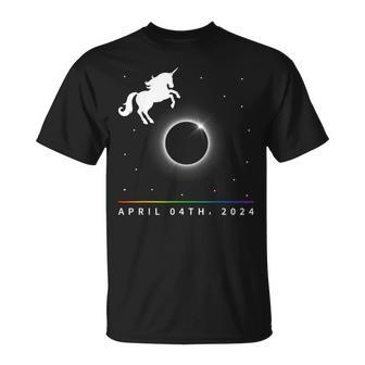 2024 Solar Eclipse American Totality Unicorn 40824 T-Shirt | Mazezy