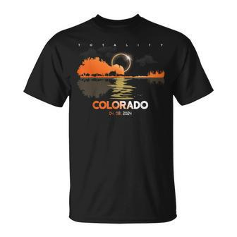 2024 Solar Eclipse Colorado Guitar Totality T-Shirt | Mazezy CA