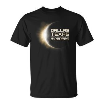 2024 Solar Eclipse Dallas Texas Souvenir Totality T-Shirt - Monsterry UK