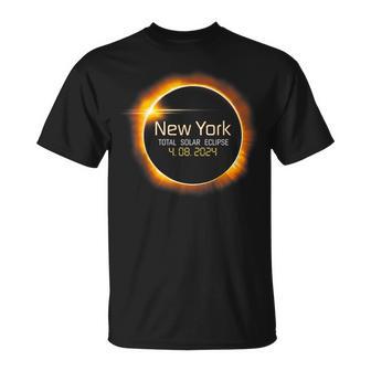 2024 Solar Eclipse New York Usa Totality T-Shirt - Monsterry AU