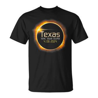2024 Solar Eclipse In Texas Usa Totality Womens T-Shirt - Seseable