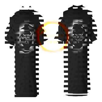 2024 Solar Eclipse Vermont Usa Totality T-Shirt - Seseable