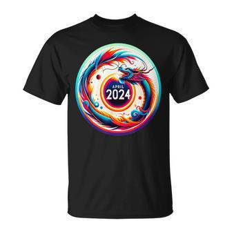 2024 Solar Eclipse In The Year Of The Dragon T-Shirt | Mazezy