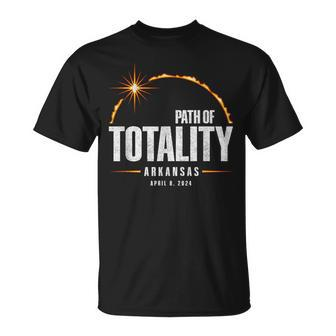 2024 Total Eclipse Path Of Totality Arkansas 2024 T-Shirt | Mazezy DE