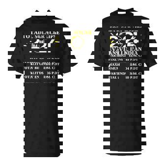 2024 Total Solar Eclipse April 8 Path Of The Eclipse Indiana T-Shirt - Thegiftio UK