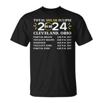 2024 Total Solar Eclipse April 8 Path Of The Eclipse Ohio T-Shirt - Seseable