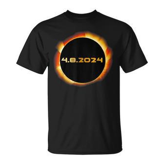 2024 Total Solar Eclipse April 8 Spring In North America T-Shirt - Seseable