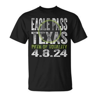 2024 Total Solar Eclipse Eagle Pass Texas Path Of Totality T-Shirt | Mazezy UK
