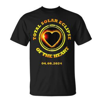 2024 Total Solar Eclipse Of The Heart 40824 His And Hers T-Shirt - Seseable