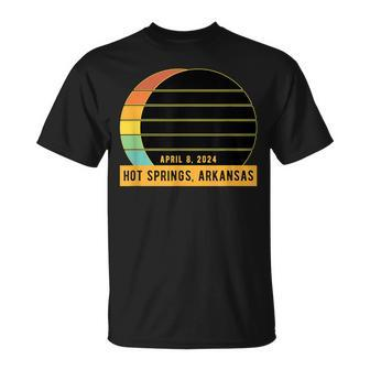 2024 Total Solar Eclipse In Hot Springs Arkansas T-Shirt - Seseable