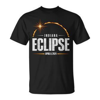 2024 Total Solar Eclipse Indiana Total Eclipse 2024 T-Shirt - Monsterry DE