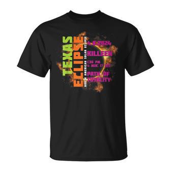 2024 Total Solar Eclipse Killeen Texas Path Of Totality T-Shirt | Seseable UK