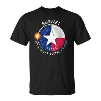 2024 Total Solar Eclipse Totality Burnet Texas 28 T-Shirt | Mazezy
