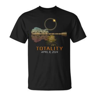 2024 Total Solar Eclipse Totality Eclipse Guitar Lake T-Shirt | Seseable CA