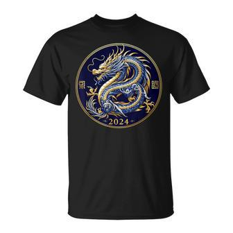 2024 Year Of The Dragon Chinese Zodiac 2024 New Year T-Shirt - Thegiftio UK