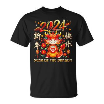 2024 Year Of The Dragon Happy Lunar New Year Dragon T-Shirt | Mazezy