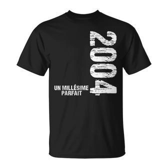 20E Anniversaire Ado 20 Ans Vintage 2004 Un Millésime 2004 T-Shirt - Cadeauxyz