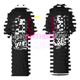 21St Birthday For Her 21 Years Old Birthday Queen 21 T-Shirt - Thegiftio