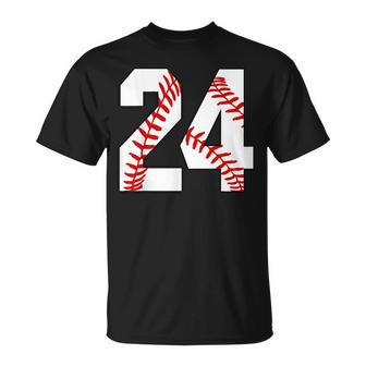24 Baseball Lover Twenty-Four Player Baseball Mom Jersey T-Shirt - Monsterry CA