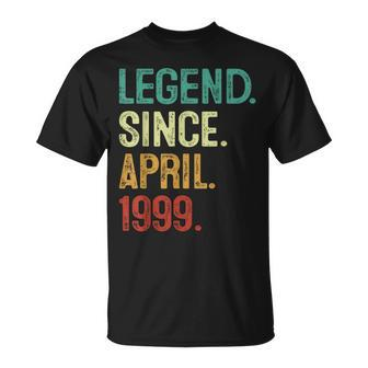 25 Years Old Legend Since April 1999 25Th Birthday T-Shirt | Mazezy UK