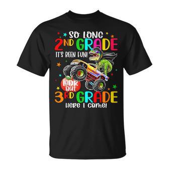 2Nd Grade Graduation 3Rd Grade Here I Come Dinosaurs Truck T-Shirt - Monsterry AU