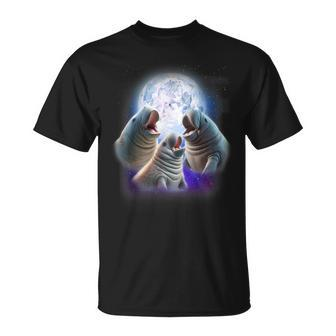 3 Mana Howling At The Moon Mana Chubby Mermaid T-Shirt - Seseable