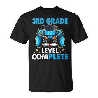 3Rd Grade Level Complete Last Day Of School Graduate Boys T-Shirt - Seseable