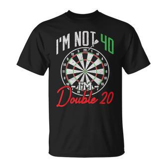 40Th Birthday Dart Player 40 Years Darts T-Shirt - Thegiftio UK