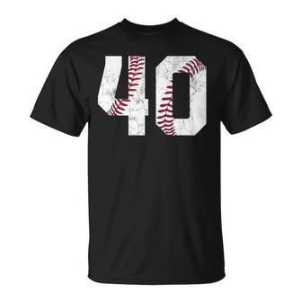40Th Birthday T 1984 Baseball 40 Years Old T-Shirt - Monsterry