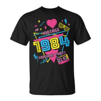 40Th Birthday Vintage 1984 80'S Vintage Retro I Love The 80S T-Shirt - Monsterry