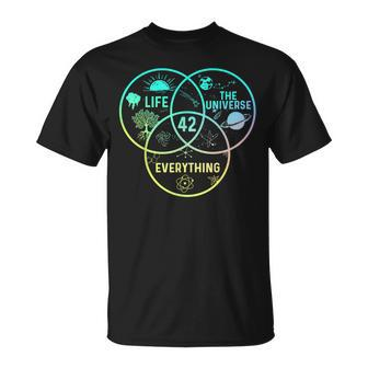 42 Answer To Life The Universe And Everything T-Shirt - Monsterry