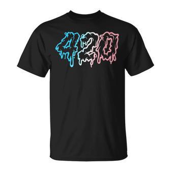 420 Stoner Marijuana Trans Pride Subtle Transgender T-Shirt - Geschenkecke