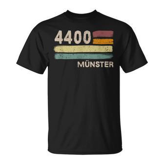 4400 Münster Retro Postcodes Old Postcodeintage T-Shirt - Geschenkecke